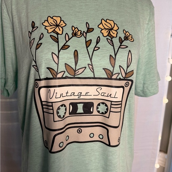 Bella Canvas Mint Green Vintage Soul Tee - Picture 2 of 7